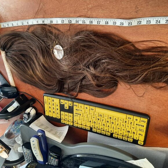 NEW TAG !  Eawwii Long 29 Inch Hair Curly Wig Drak Blonde